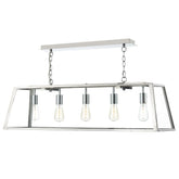 Academy 5 Light Bar Pendant Stainless Steel